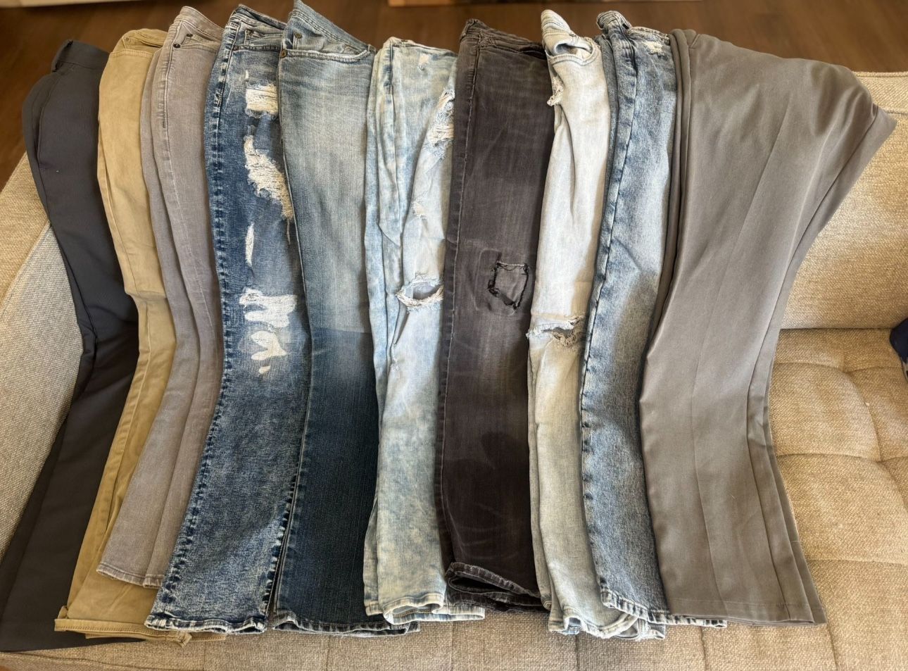 Designer Jeans/Pants Lot (10 Total Pairs 32-36 waist)