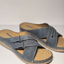 Huaraches Azules Confort Talla 7 Andrea