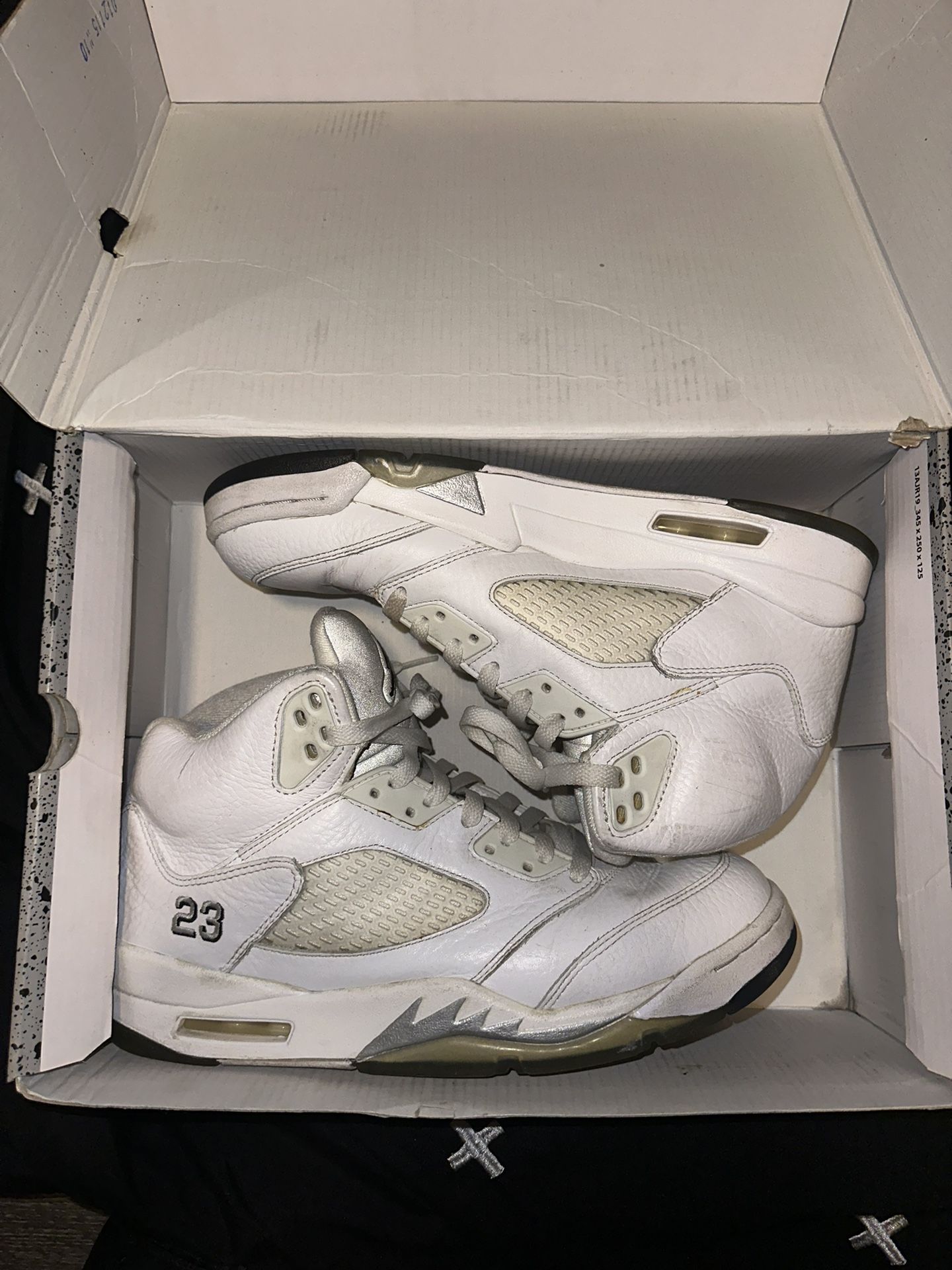 Jordan White Metallic 5s