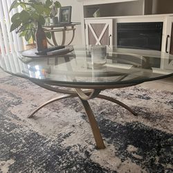 Living Room Glass Table Set 