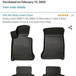 Husky All Weather Floor Mats Mercedes C300