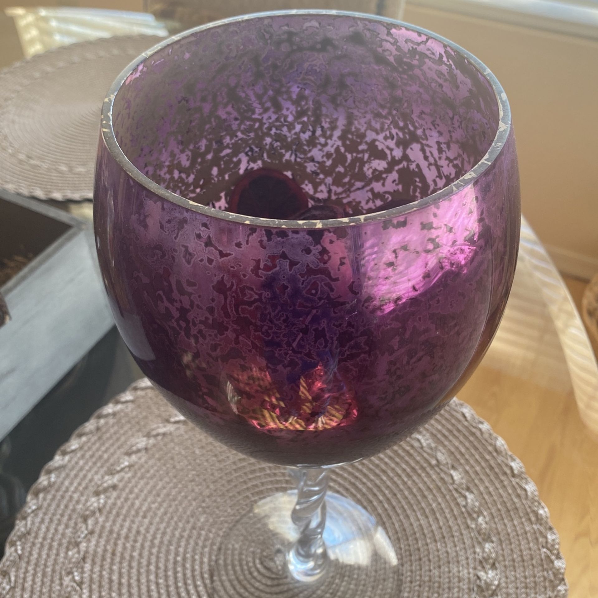 Decorative Wine Glass.