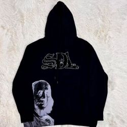 SDL Black Rhinestones Hoodie