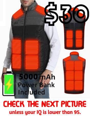 (NEW) Home Heating Cost-Saving Heated Vest with Battery 