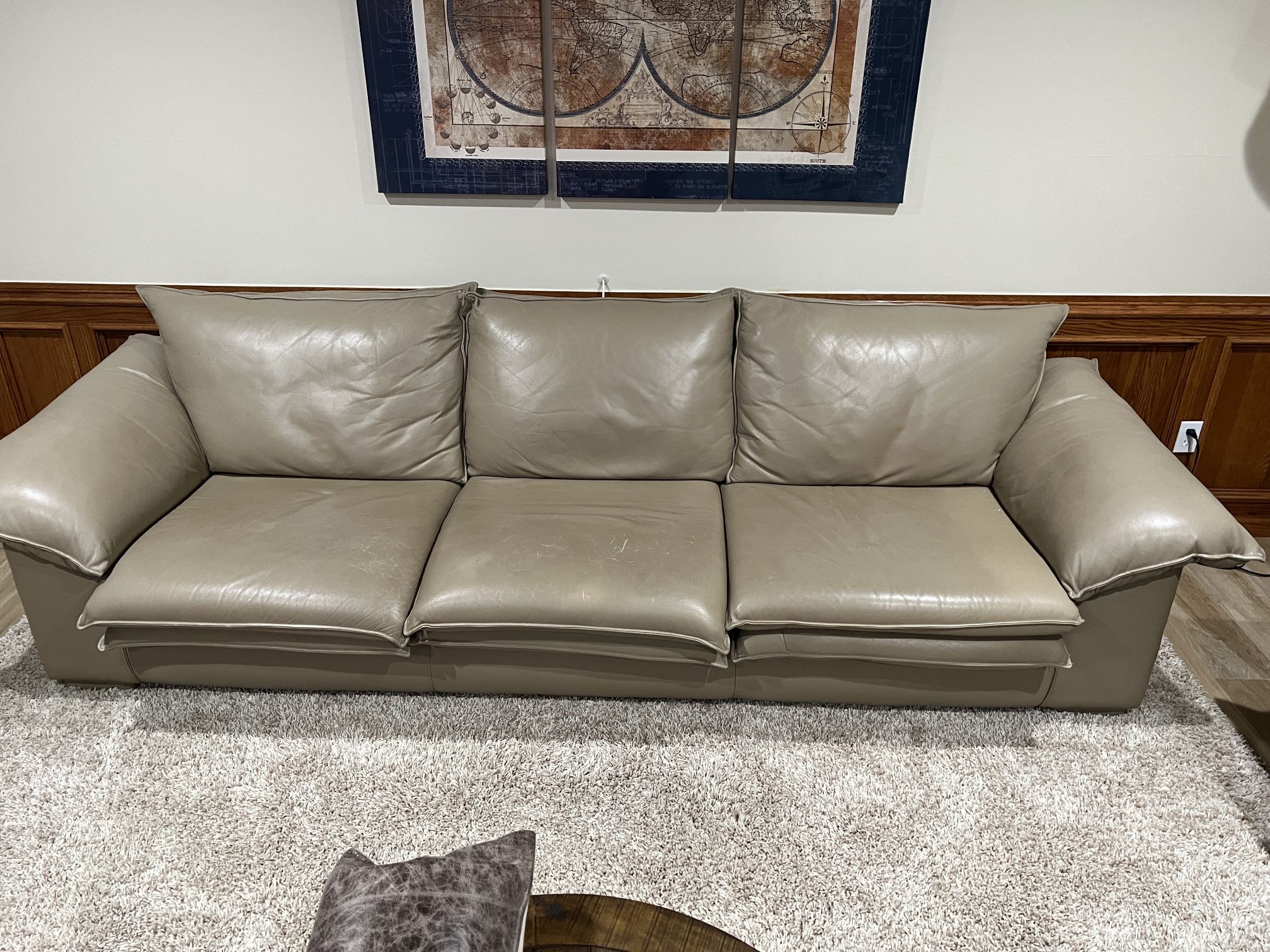 Leather Couch, Loveseat and recliner 