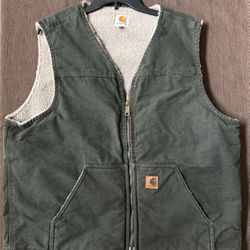 Carhartt Vest, Sherpa Lined - Vintage