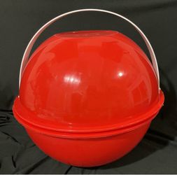 Red Ingrid Party Ball full Of Plates Bowls Dishes Great for Camping BBQ Pre Game Events