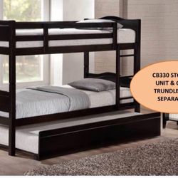 Bunk Bed Twin And Twin Not Including Mattress And Trundle