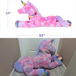 Giant 52" unicorn stuffed animal 