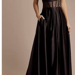Black Satin Dress