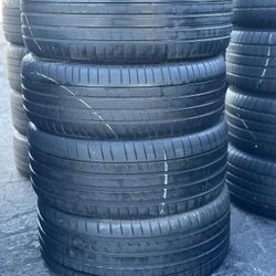 SET OF TIRE 225 40 20 PIRELLI 85% LIFE