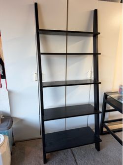 Room and Board black ladder bookshelf