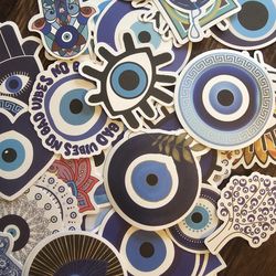 Evil Eye Stickers 50 PIECES