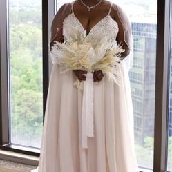 David’s Bridal Organza Dress 