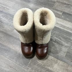 Winter Leather Sheep Skin Shoes