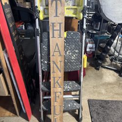 “Thankful” Fence Board Sign