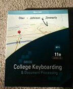 College keyboarding lesson 1-60