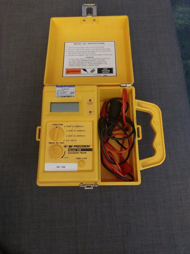 Bk Precision Model 308 Insulation Tester