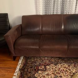 Large Quality Leather Couch/sofa