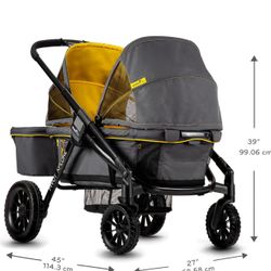 Evenflo Pivot Xplore All-Terrain Stroller Wagon (Adventurer Gray)