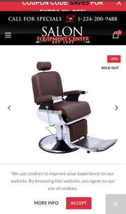 New inbox Barber chair ask about free delivery