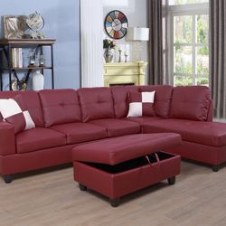 Comfortable Sectional With Ottoman Optional