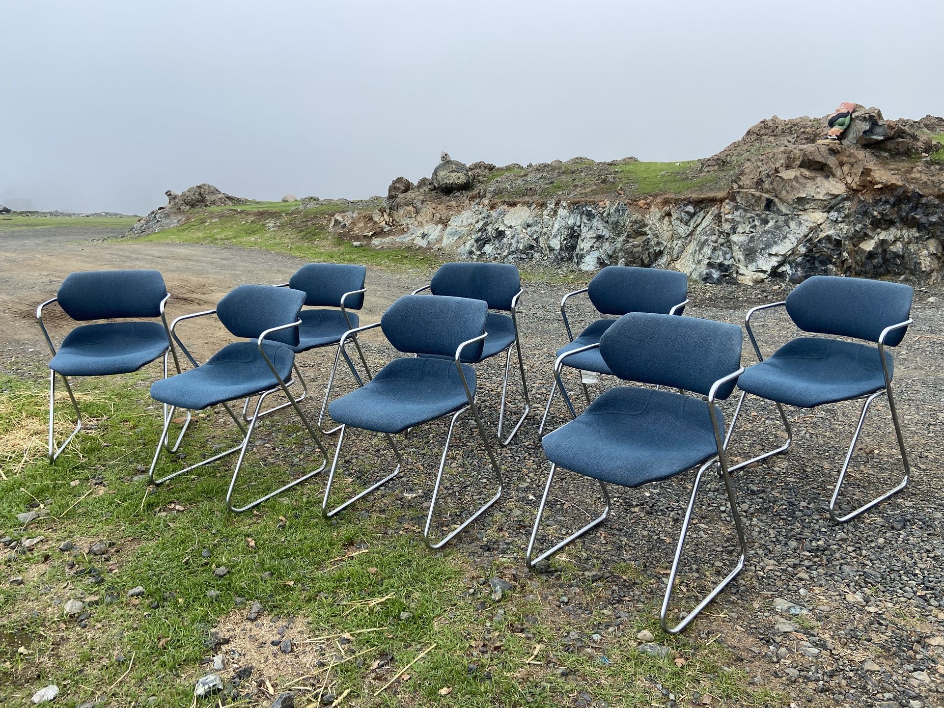 Acton Stacking Vintage Mid Century Modern Kitchen Dining Chairs