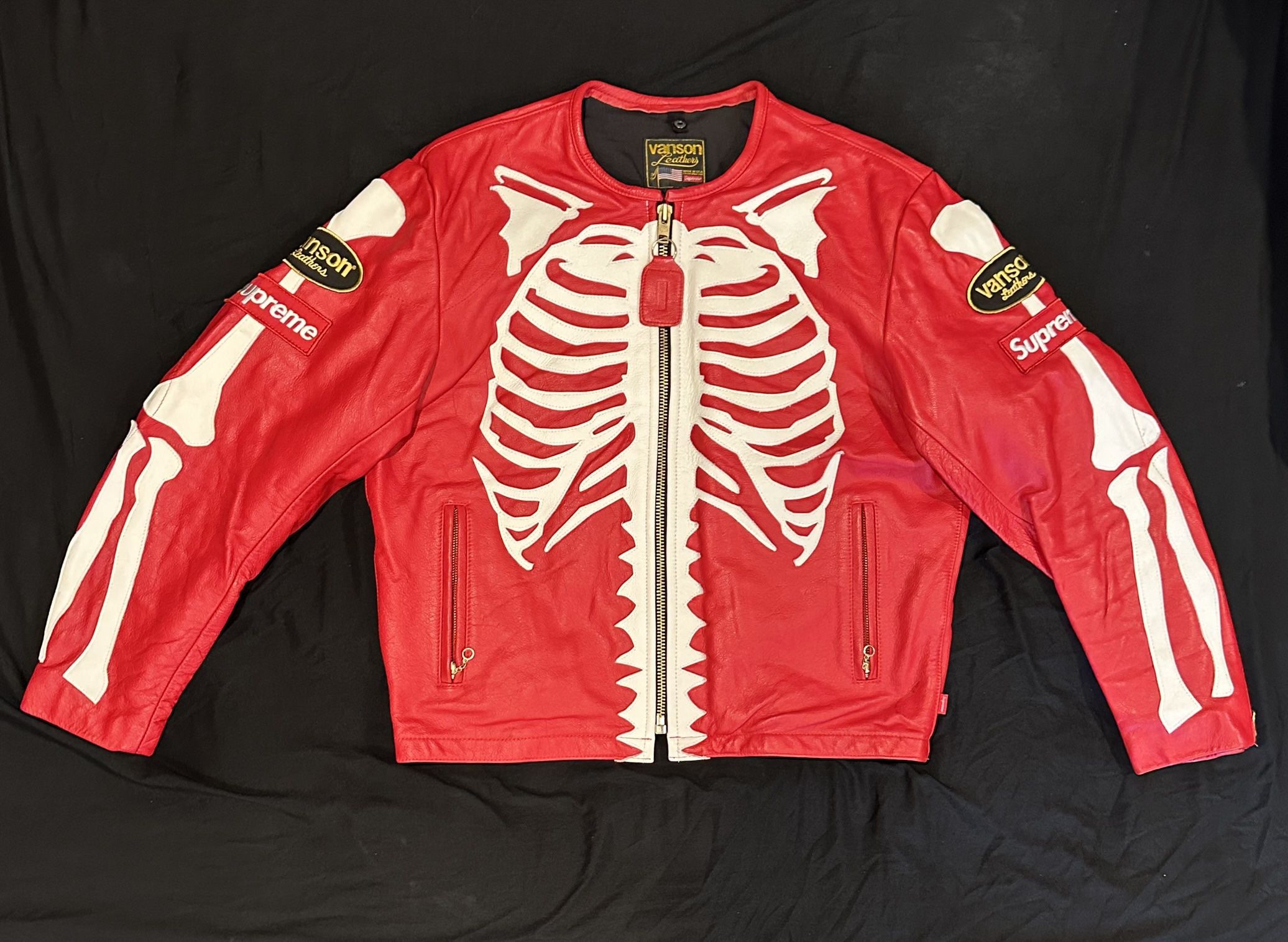 Supreme Vanson Leather Bones Jacket