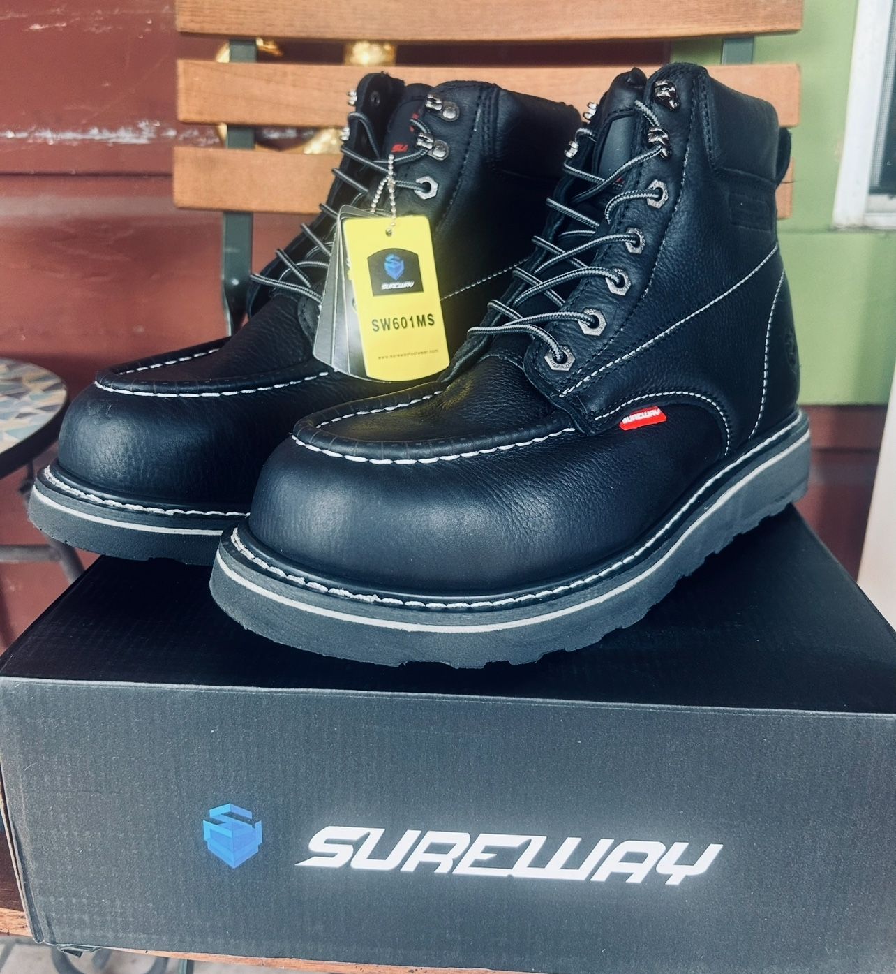 SUREWAY STEEL TOE WORK BOOTS