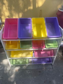 Kids storage bins. 12 bins