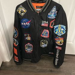 Hudson Space Patch Bomber Jacket