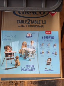 Graco Table2Table LX 6-in-1 Highchair, New in Box