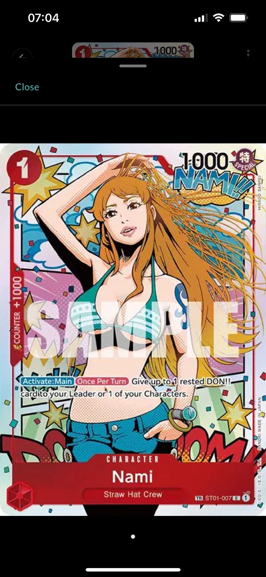 Nami (Alt Art) One Piece