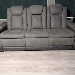Dual Power Reclining Sofa