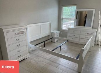 Bedroom Set Bed Nightstand 