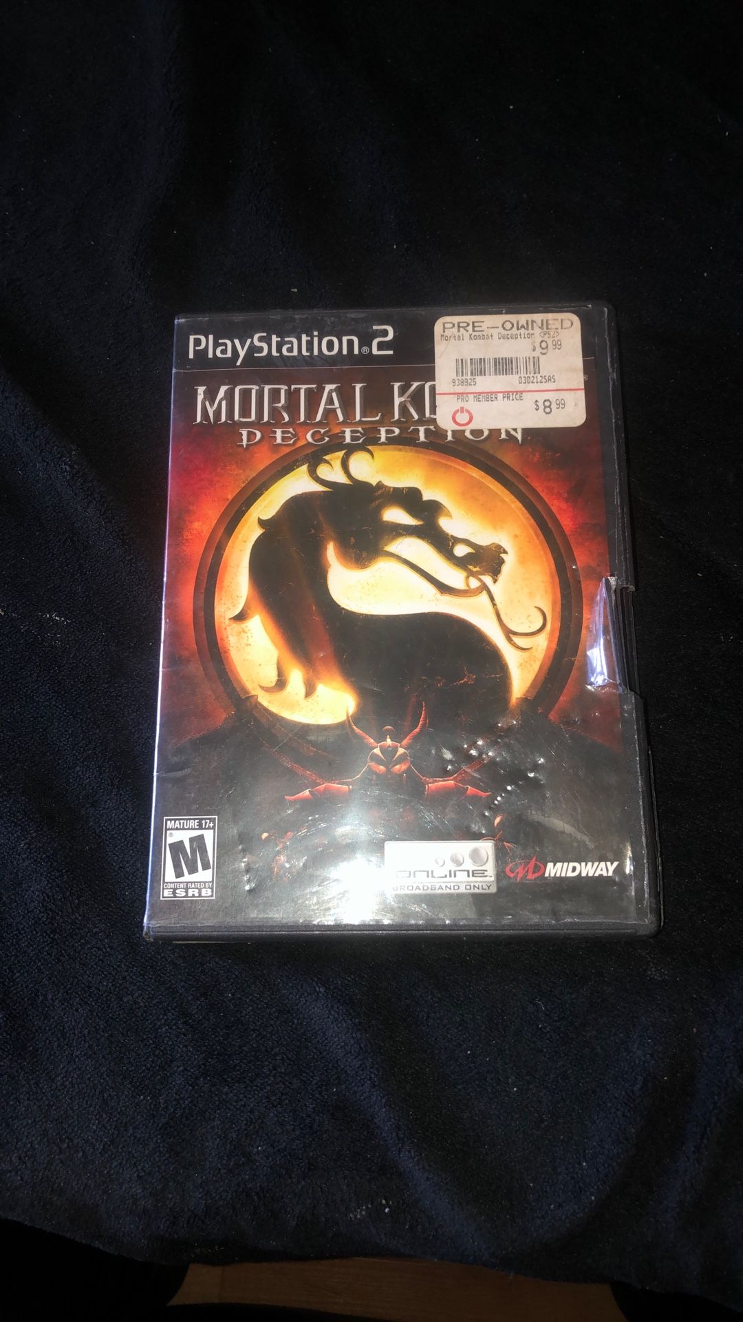 Ps2 Mortal Kombat Deception $10