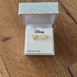 Disney Minnie Mouse Sterling Silver Earrings