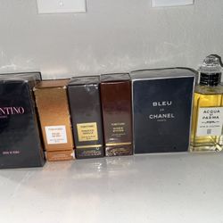 Tom Ford ,Chanel, Valentino Perfumes