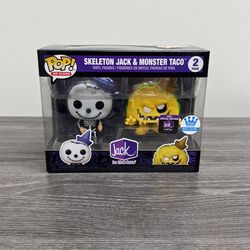 Jack In The Box: Skeleton Jack & Monster Taco Funko POP! 2-pack (Funko Shop Exclusive) 