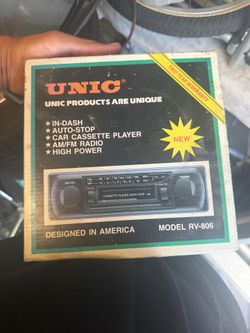 Vintage car stereo