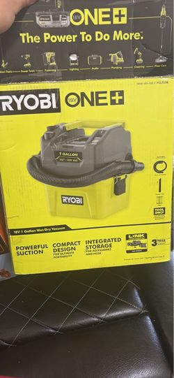 Ryobi 18v 1Gallon wet/dry vacuum/aspiradora para trabajo seco/humedo