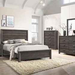 Brand New Adelaide Paneled Elegant Queen Bedroom Set