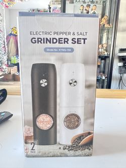 Electric Pepper, And Salt Grinder Set New In Box 