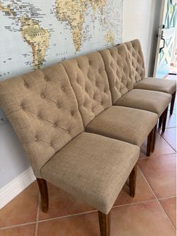 Nailhead dining chairs -4