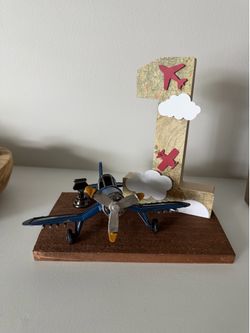 Time flies birthday centerpiece