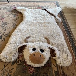 Decor Lina Highland Cow Nursery Rug – 46” x 58” – Like New