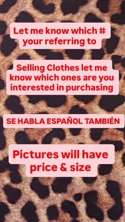 Different clothes different prices NOT FREE