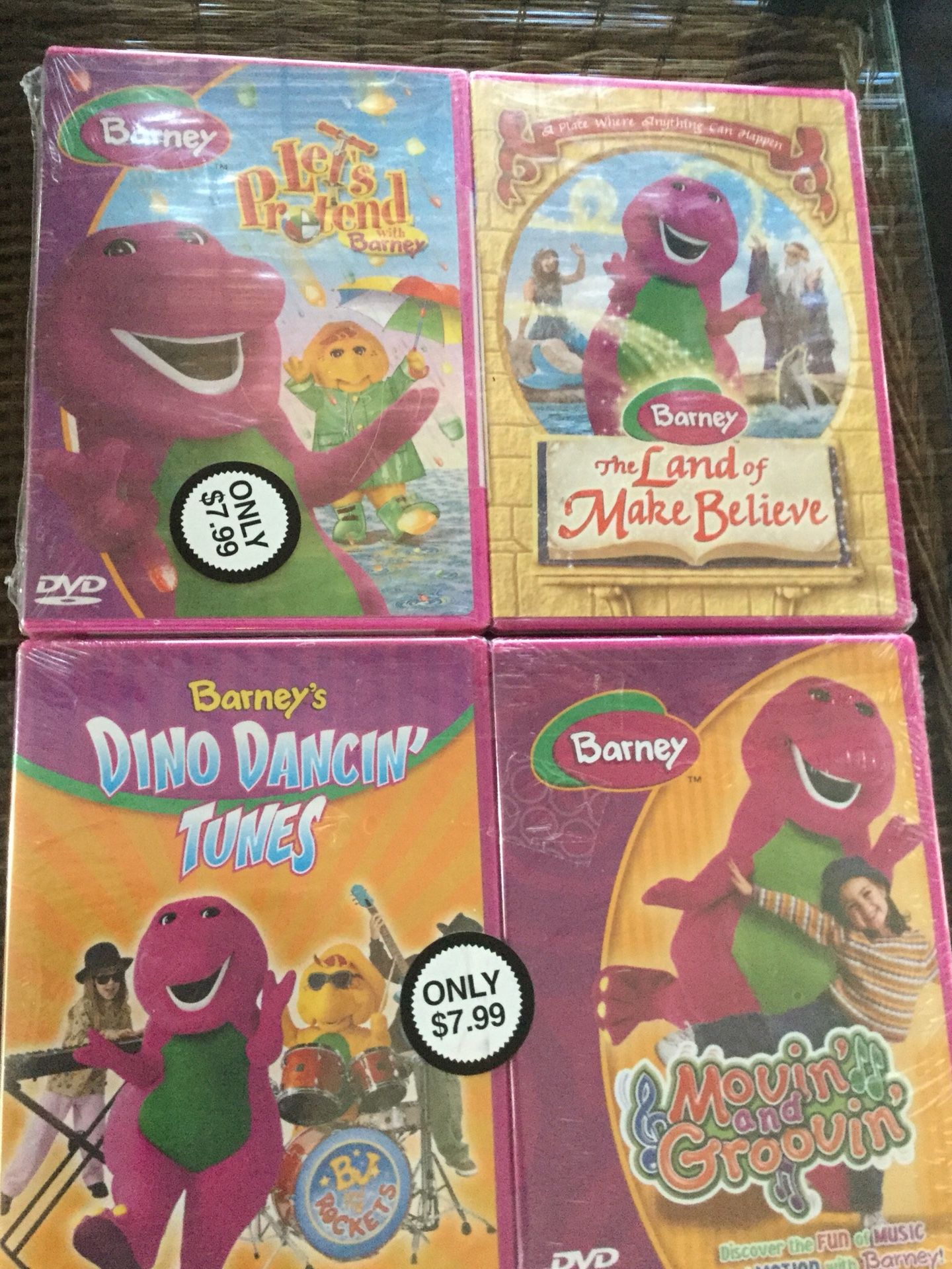 NEW 4 Barney DVDs