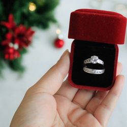 anillo de compromiso plata 925 size 9