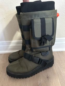 United Nude Green Combat Pocket Boots